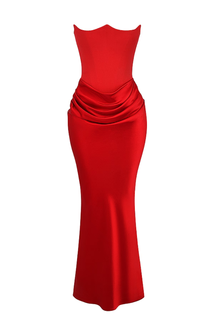 Lumi | Sculpted Corset Maxi Dress
