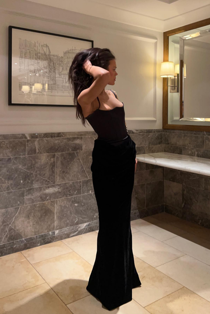 Lumi | Sculpted Corset Maxi Dress