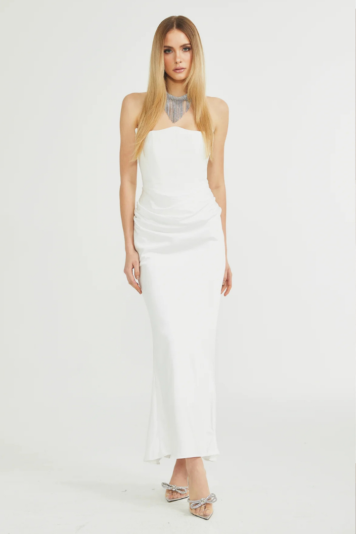 Lumi | Sculpted Corset Maxi Dress