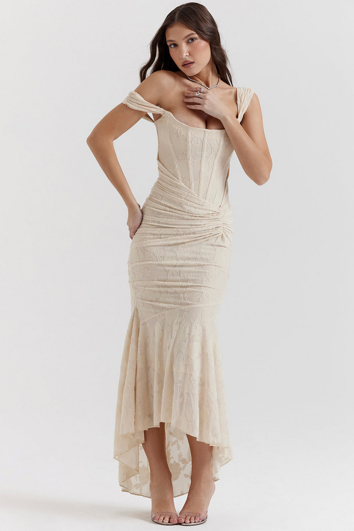 Francesca | Elegant Cinched Maxi Dress