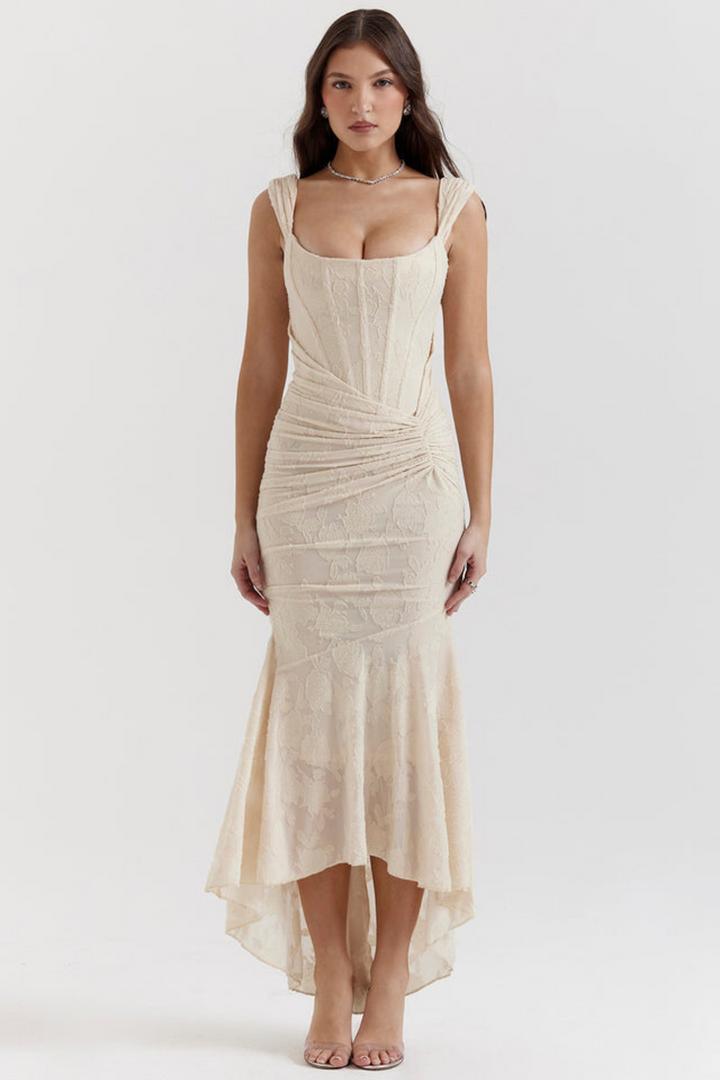 Francesca | Elegant Cinched Maxi Dress