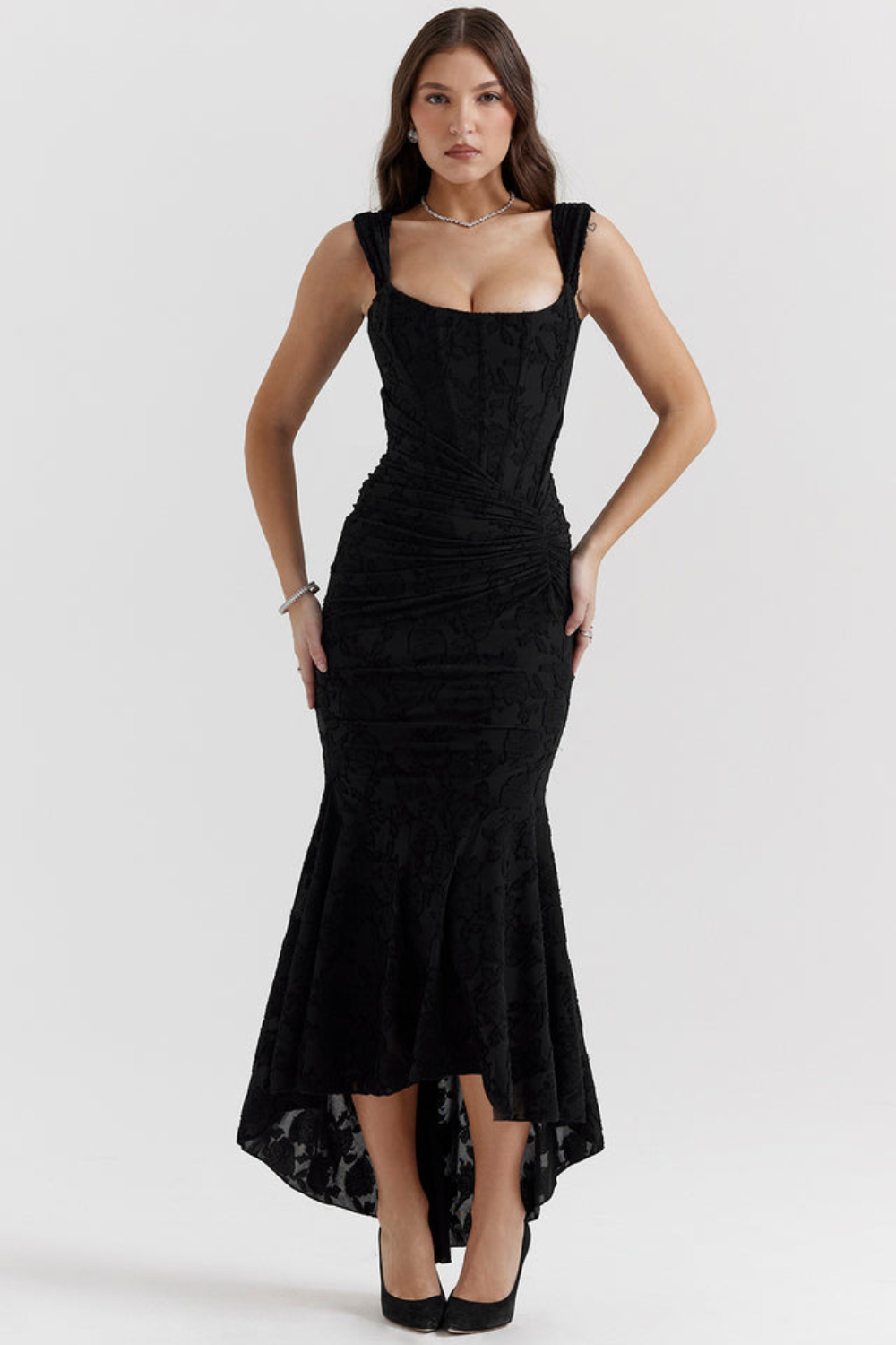 Francesca | Elegant Cinched Maxi Dress