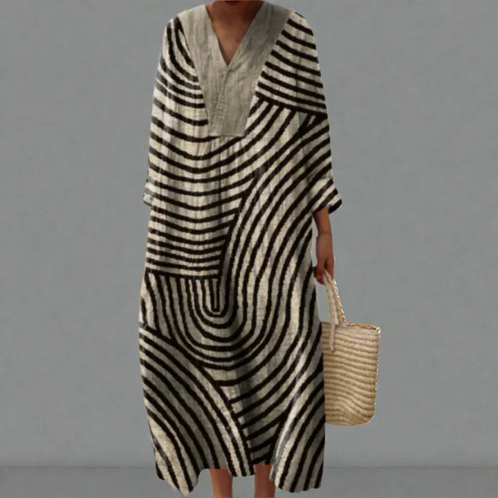 Lia™ | Elegant Geometric Dress